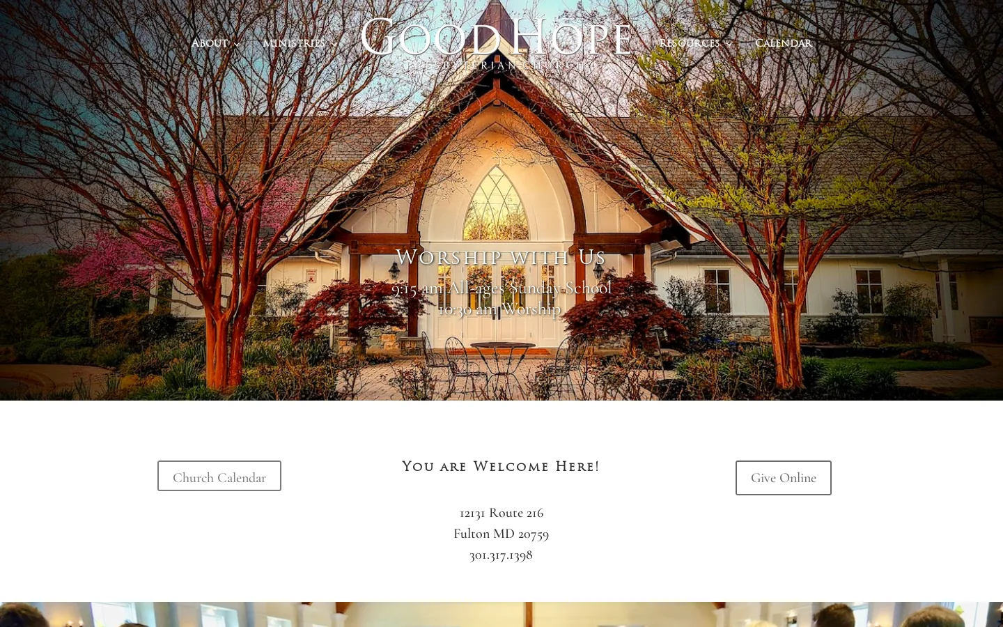 Good Hope | Good Hope Homepage screenshot