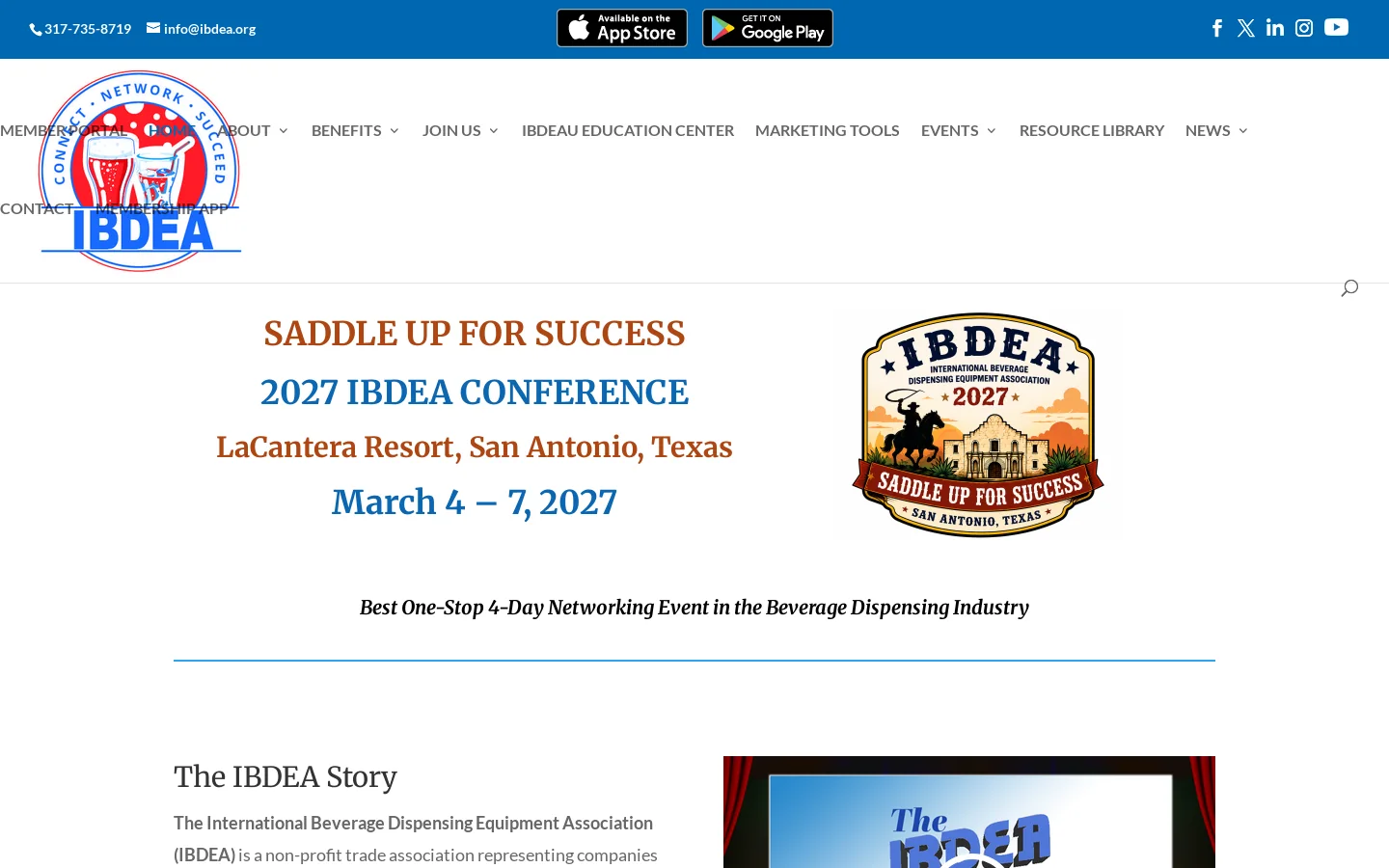 Home - International Beverage Dispensing Equipment Association Homepage screenshot