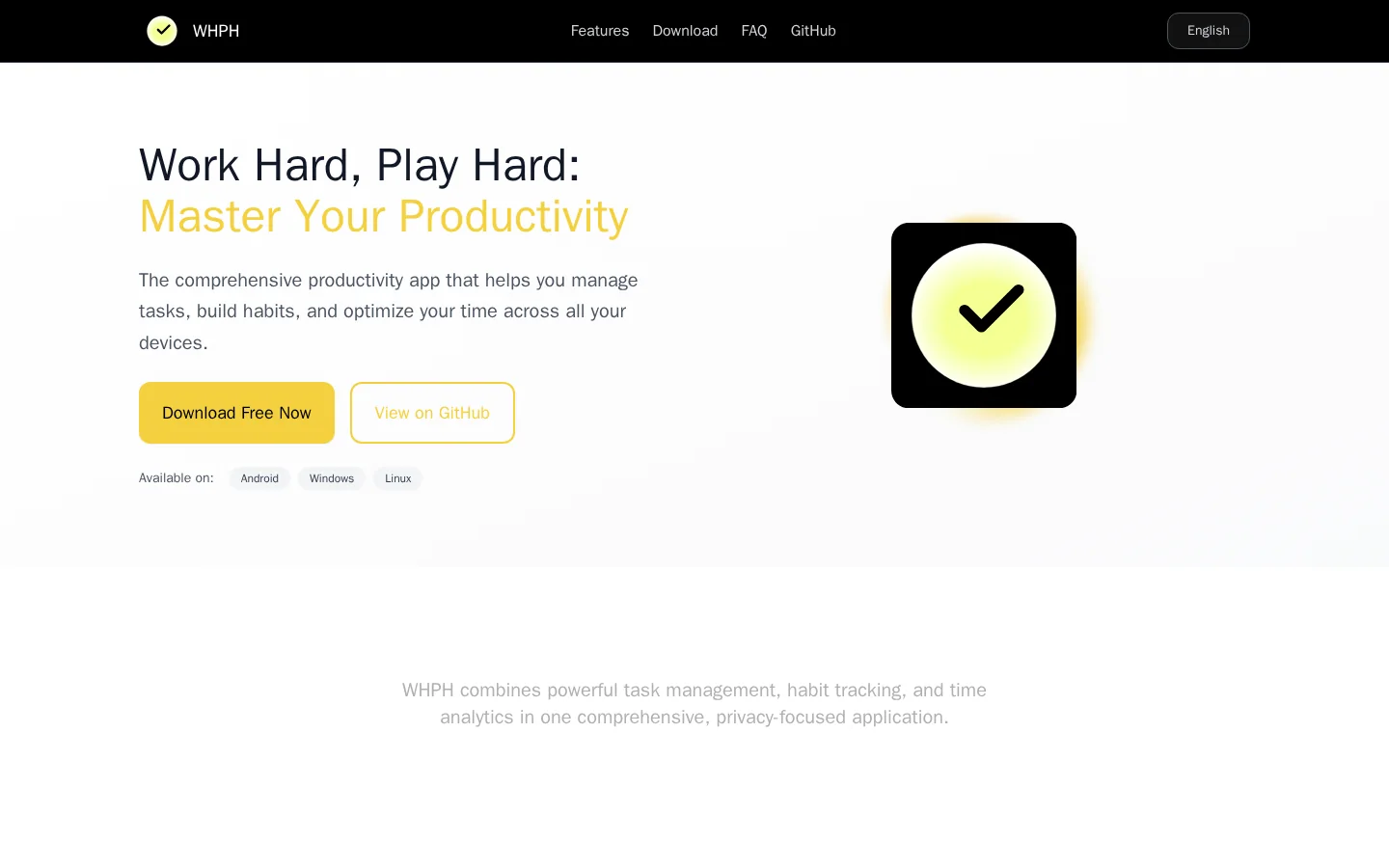 WHPH Homepage screenshot