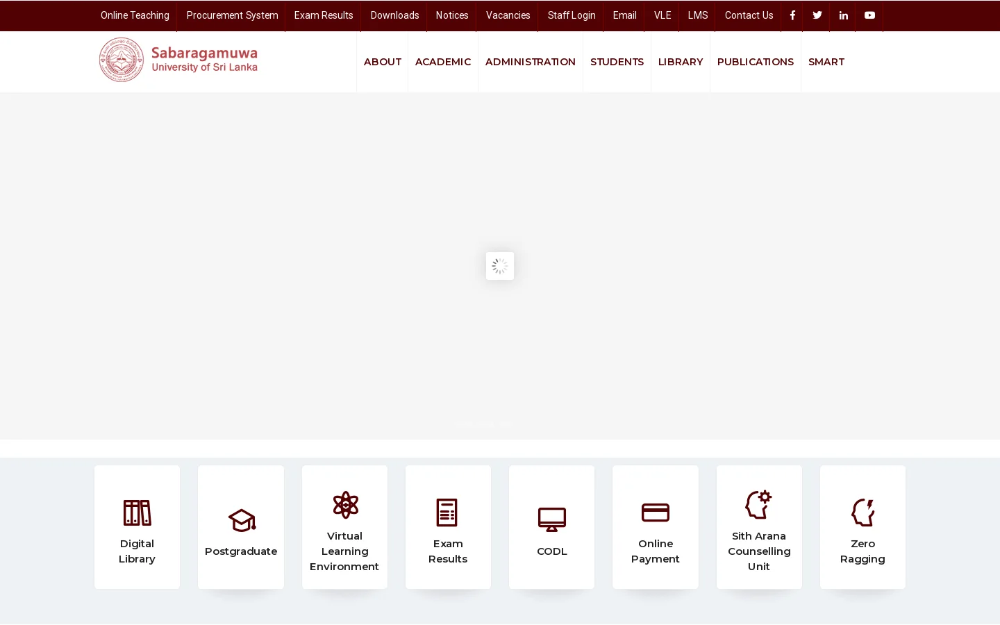 Home | SUSL Homepage screenshot