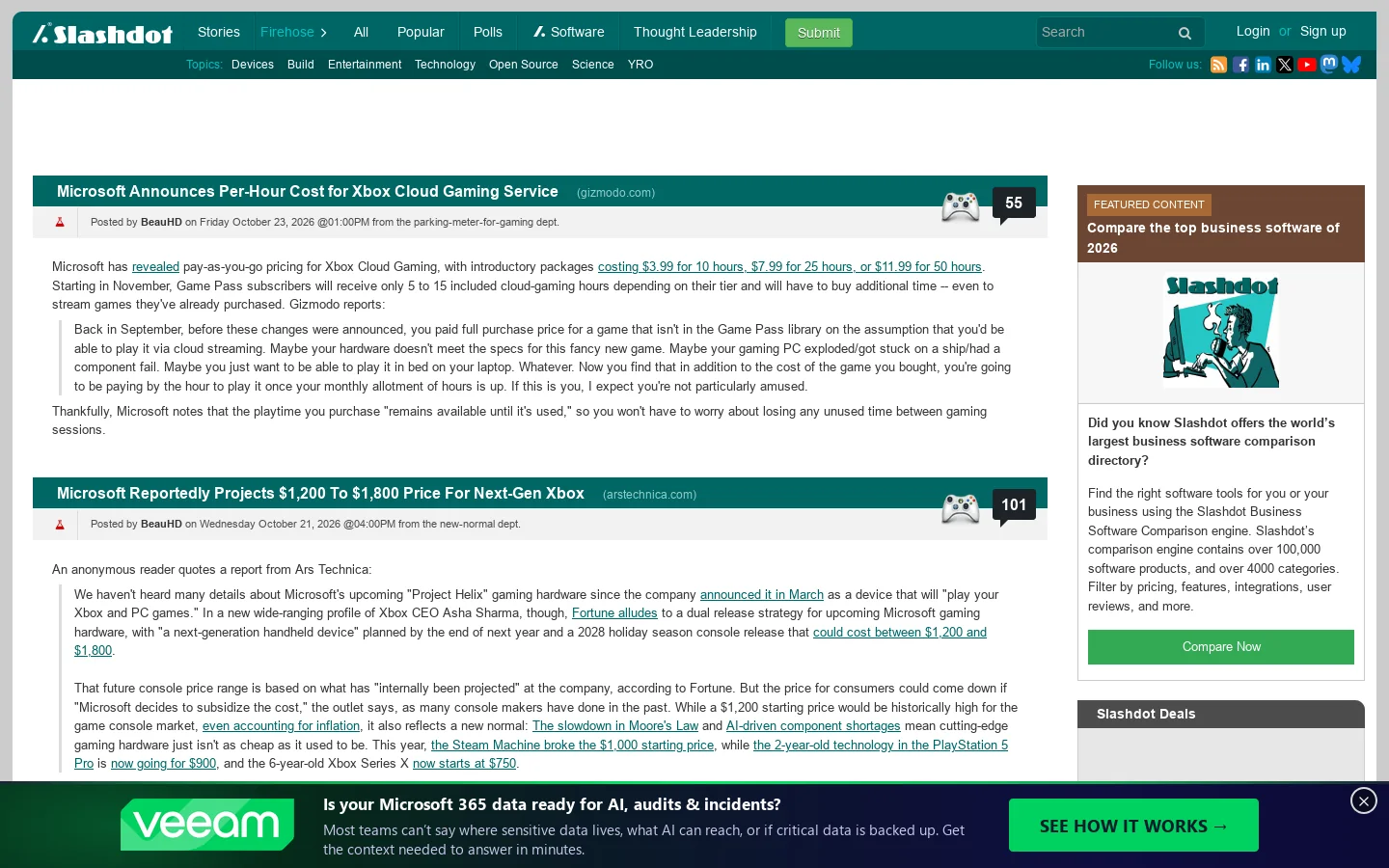 Games News Homepage screenshot