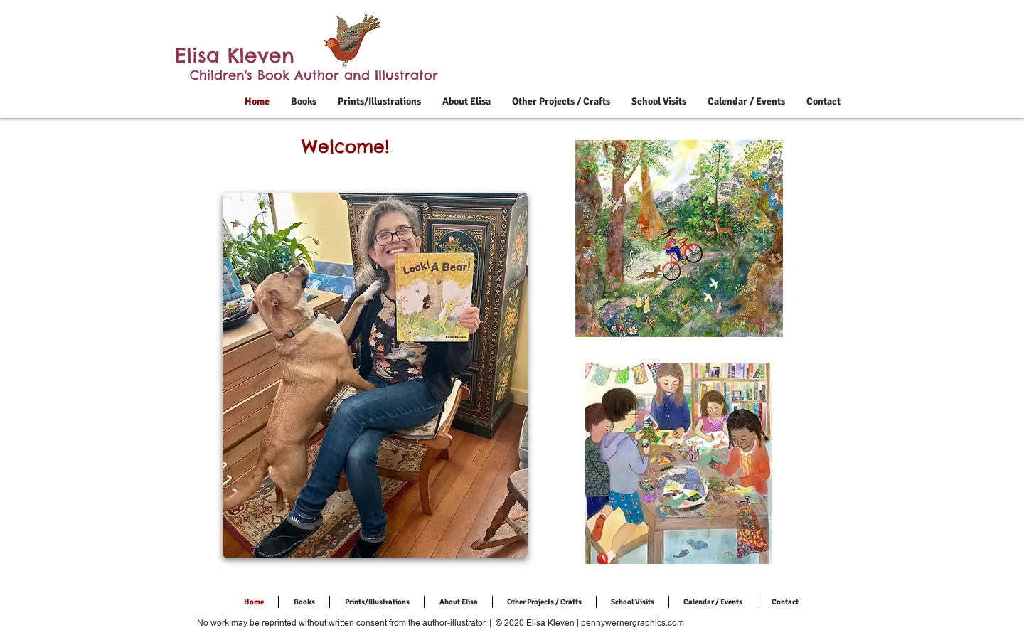 elisakleven Homepage screenshot