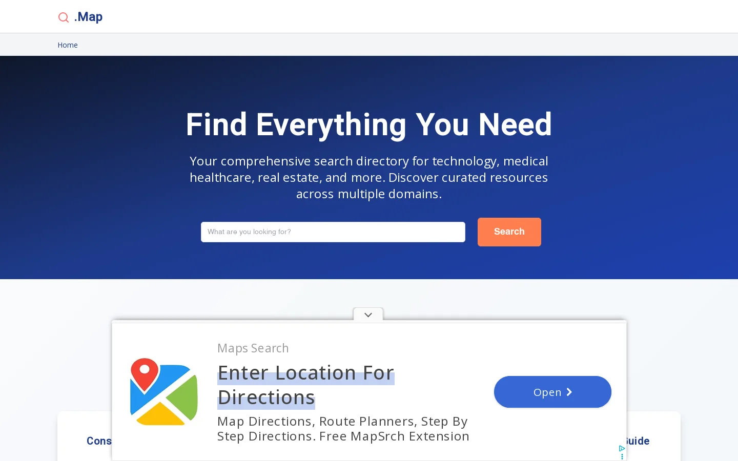 How Data Visualization is Changing the Way We See Trends | .Map Homepage screenshot