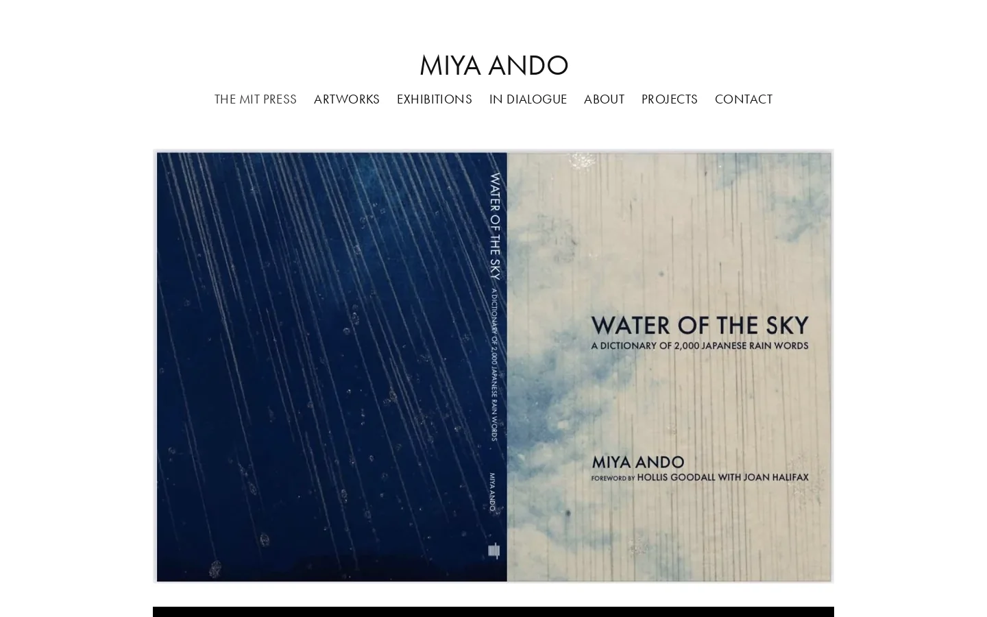 MIYA ANDO Homepage screenshot