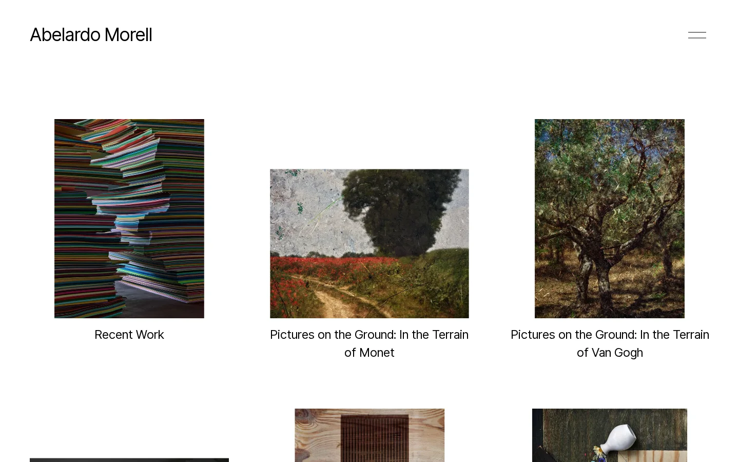 Abelardo Morell Homepage screenshot