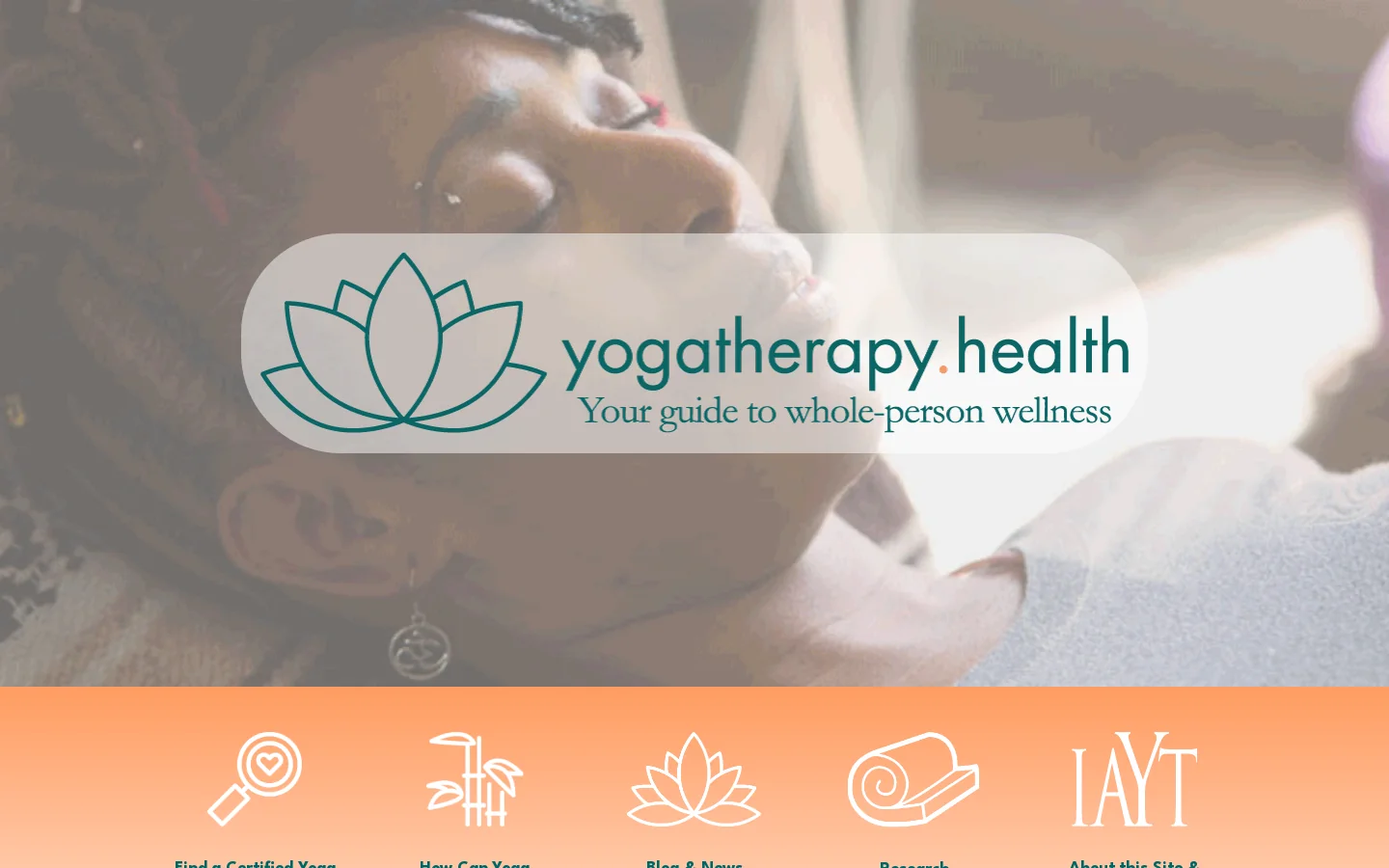 YogaTherapy.Health Homepage screenshot