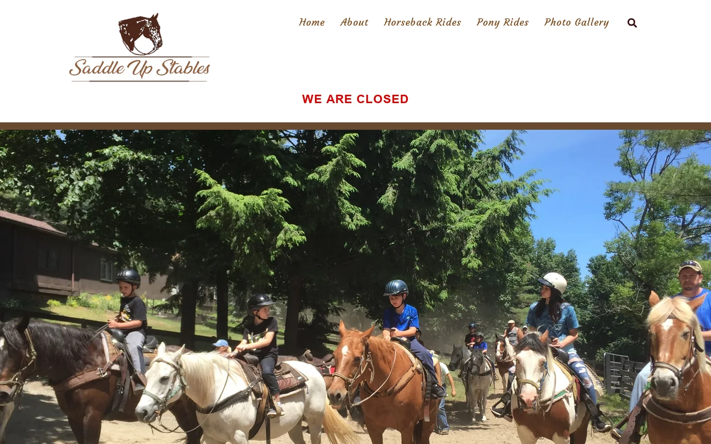 Saddle Up Stables Copy - Saddle Up Stables - Lake George, New York Homepage screenshot