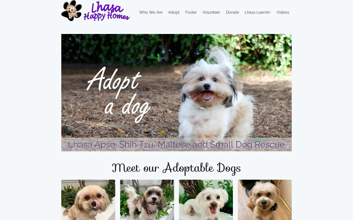 lhasahappyhomes.org Homepage screenshot