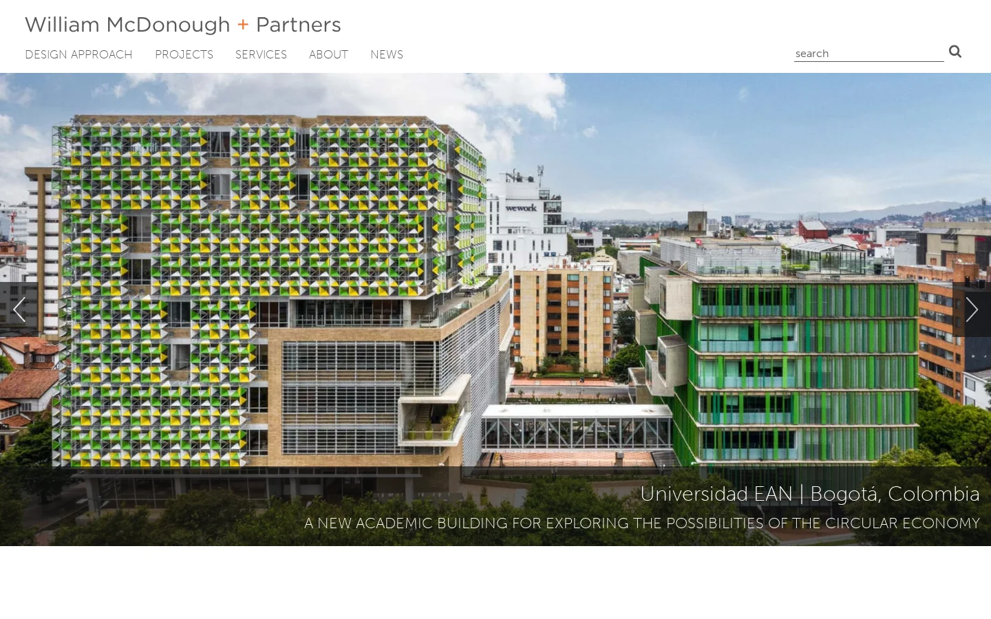 William McDonough + Partners Homepage screenshot
