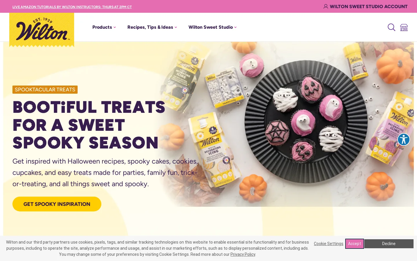 Wilton Homepage screenshot