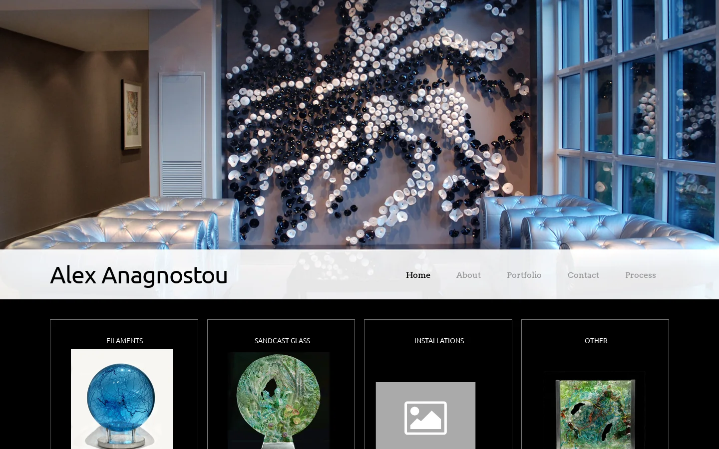 Alex Anagnostou Homepage screenshot