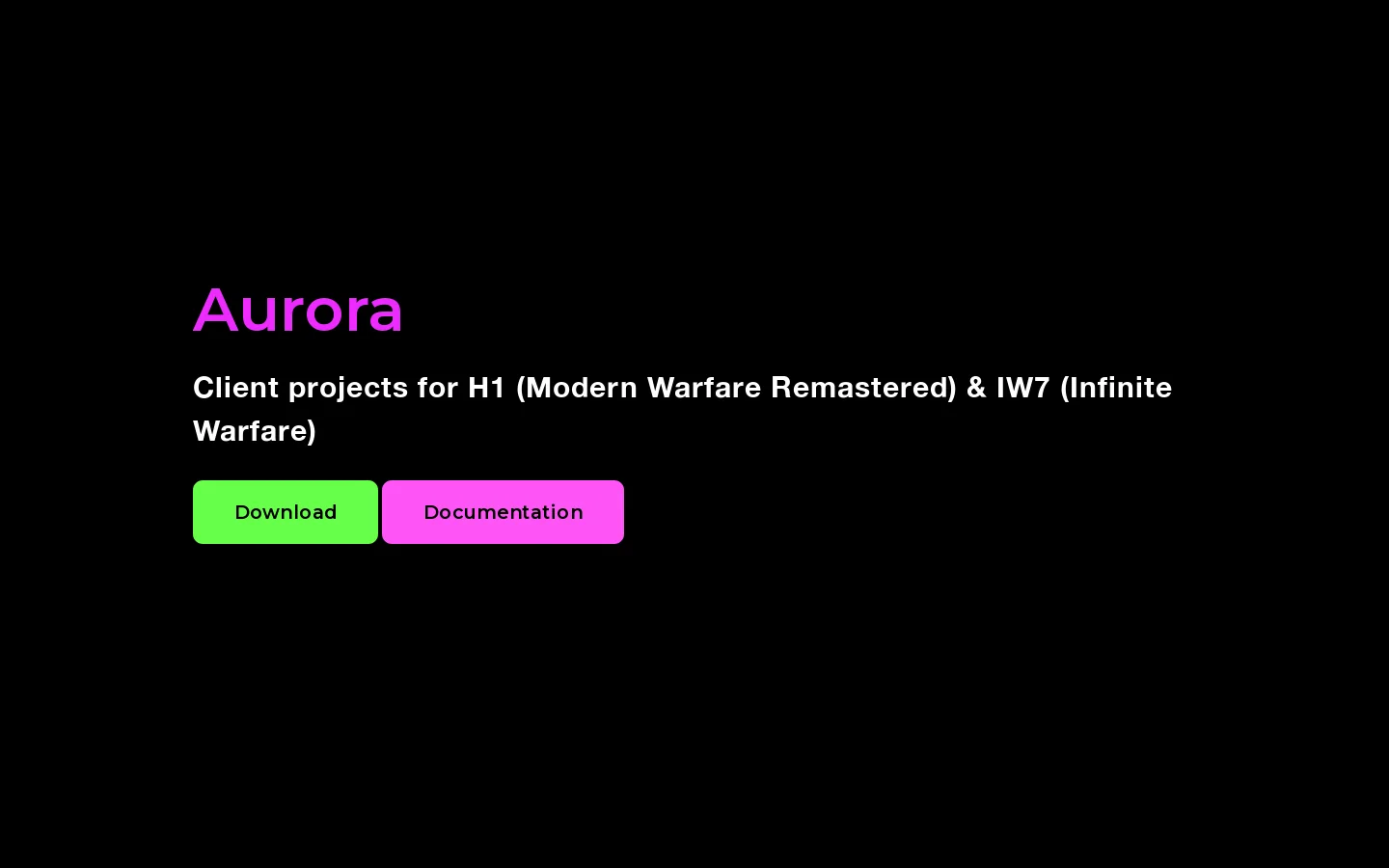 Home - Aurora Homepage screenshot