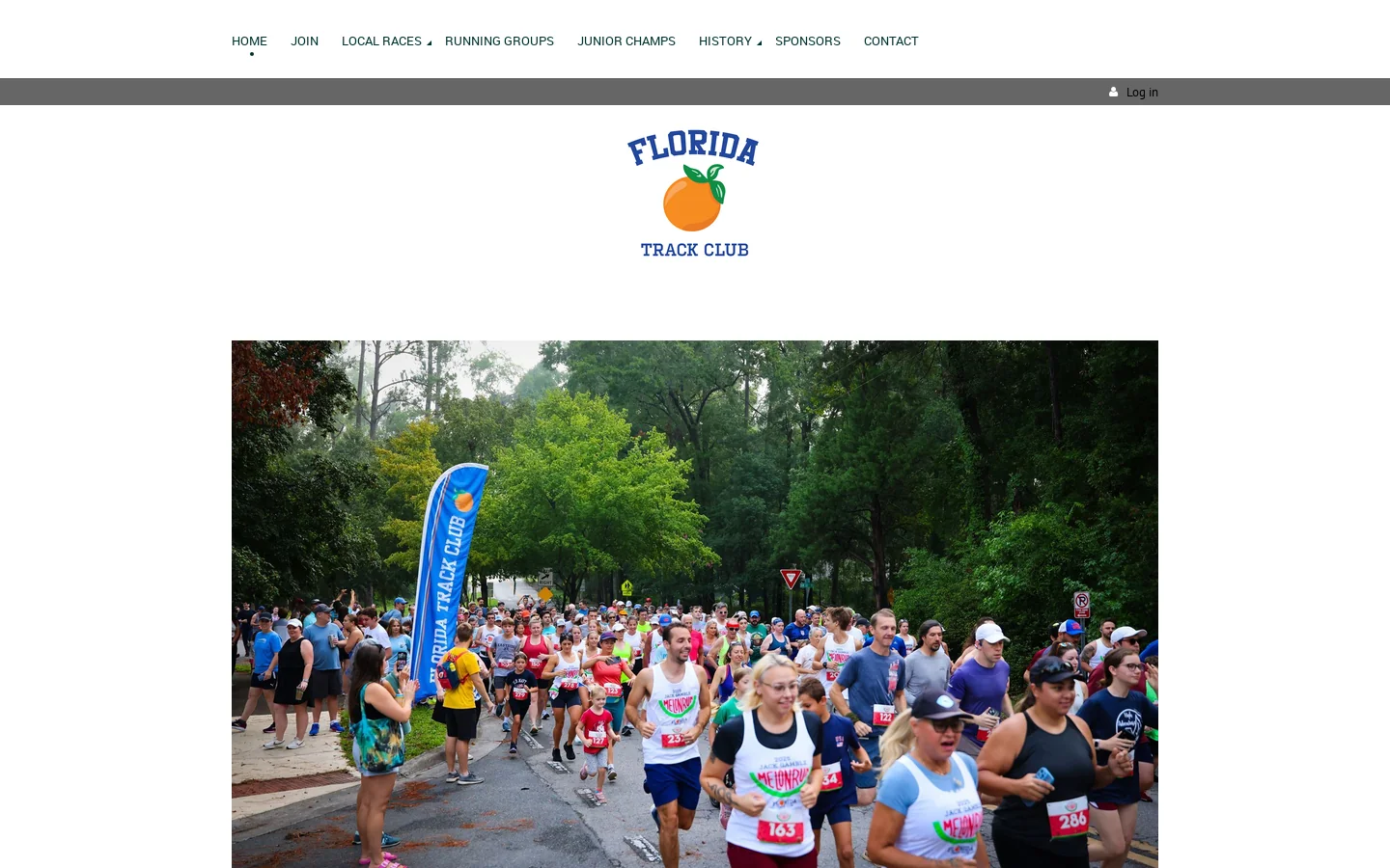 Florida Track Club Homepage screenshot