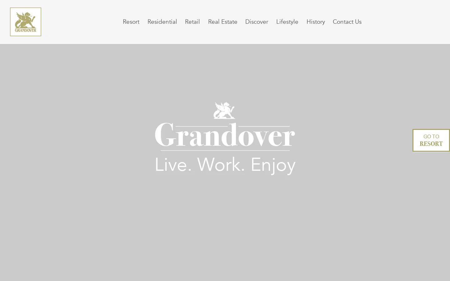 grandover.com Homepage screenshot
