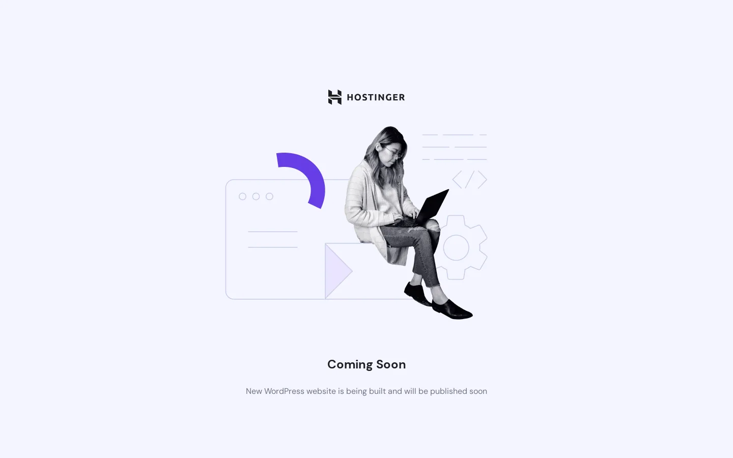 Coming Soon Homepage screenshot