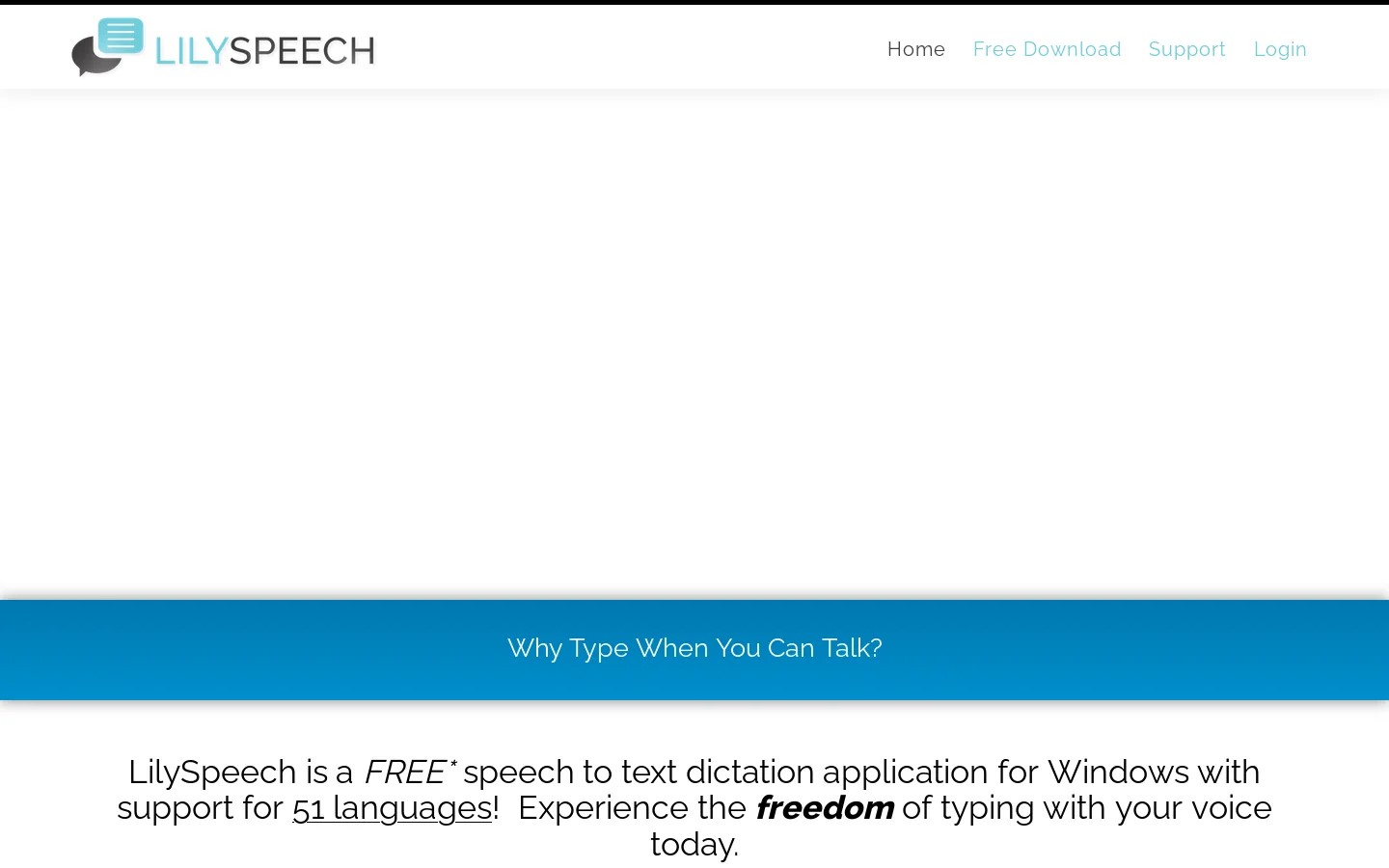 Free Speech To Text Software, Free Voice Recognition Software, Free Voice To Text Software, Free Dictation Software, Free Speech Recognition Software Homepage screenshot