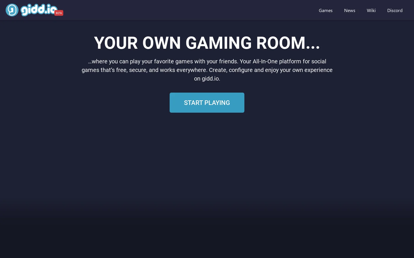 gidd.io Homepage screenshot