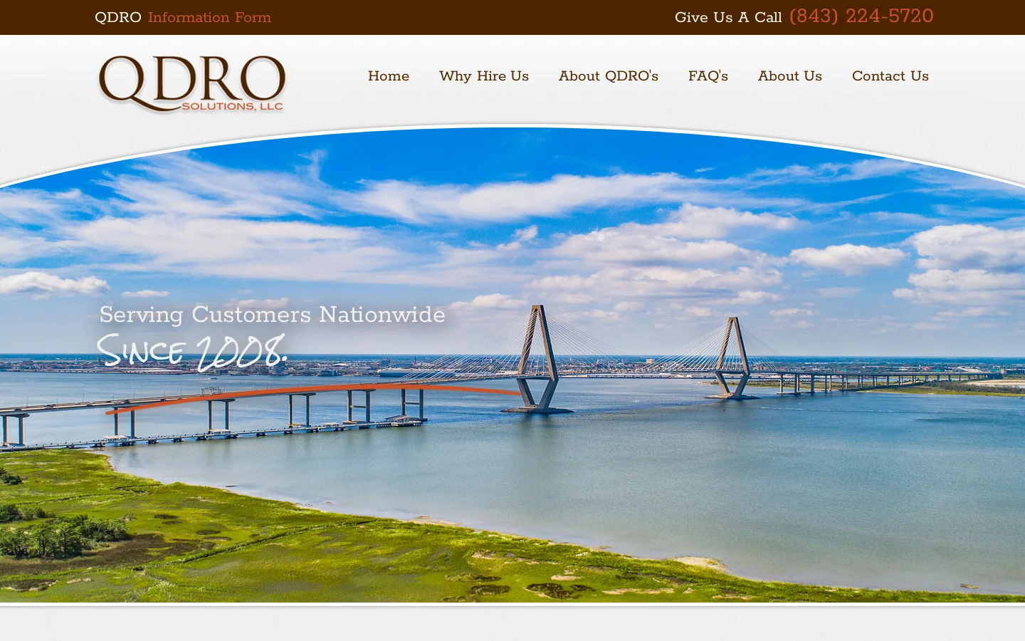 Welcome to QDRO Solutions | QDRO Consultant Services Homepage screenshot