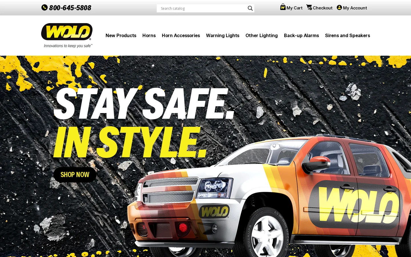 Home - Wolo Manufacturing Homepage screenshot