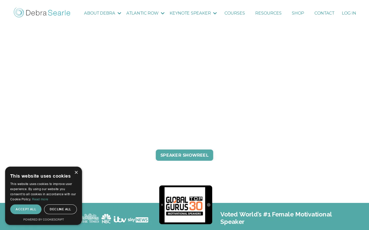 Debra Searle MVO MBE Home Page Homepage screenshot