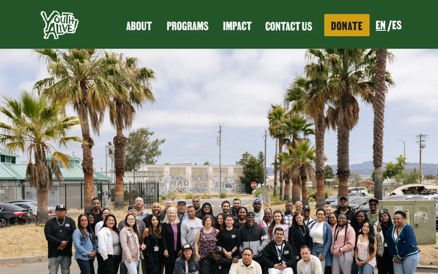 Youth Alive Homepage screenshot