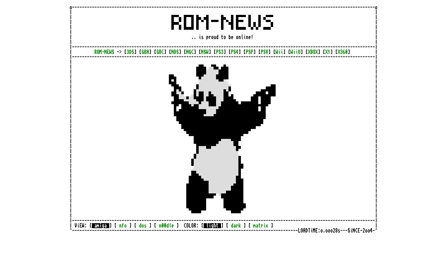 ROM-NEWS Homepage screenshot