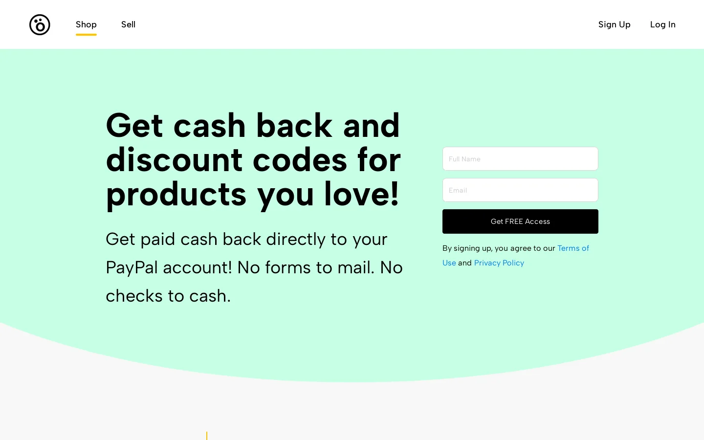 Snagshout Homepage screenshot