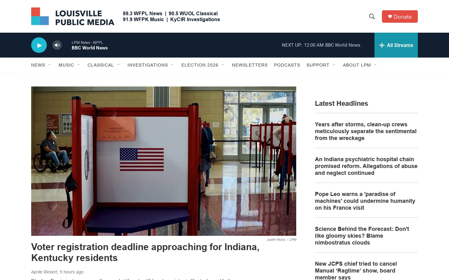 LPM Classical Homepage screenshot
