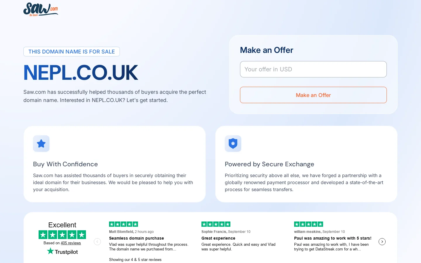 NEPL.CO.UK Homepage screenshot
