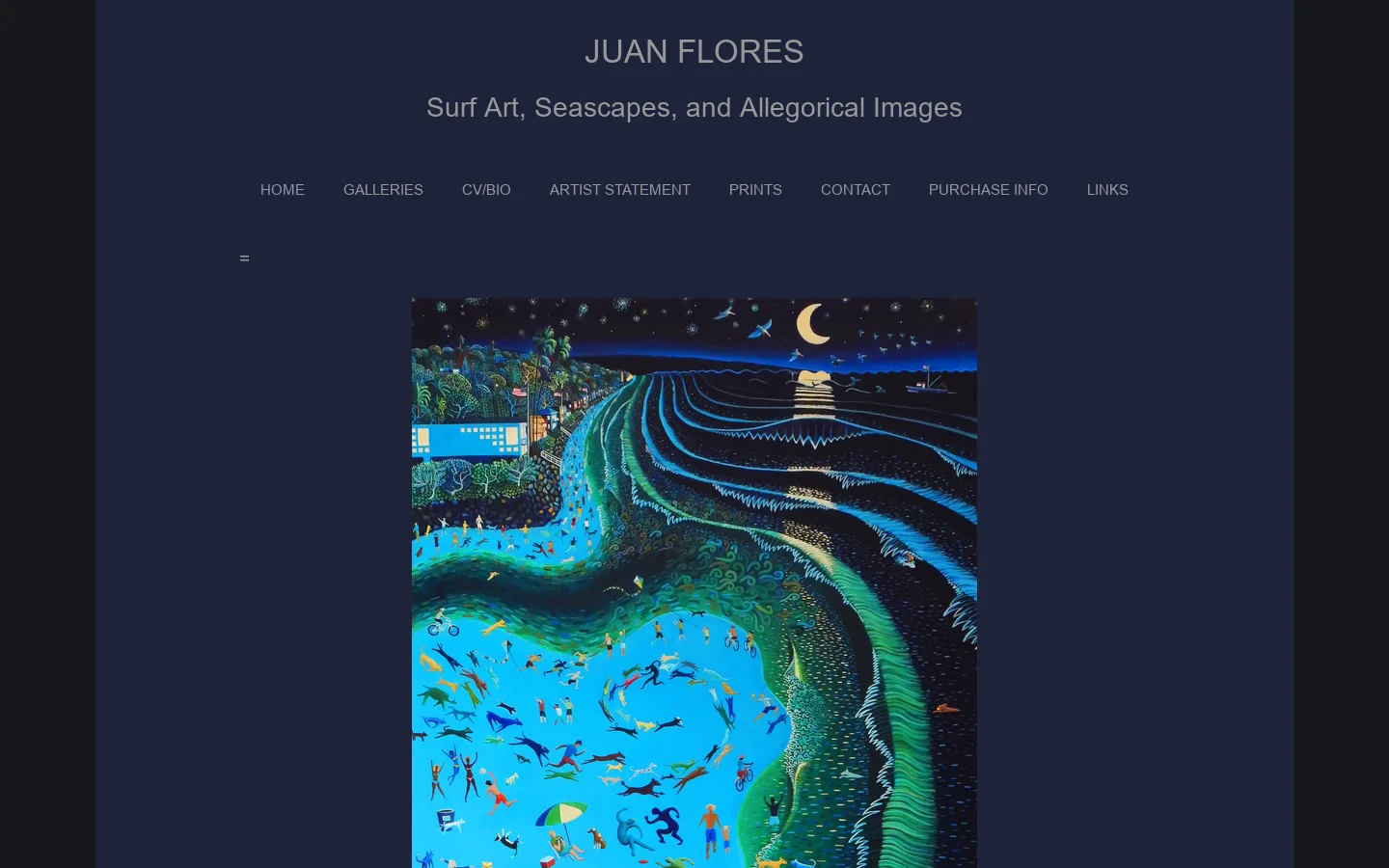 Juan (John) Flores Homepage screenshot
