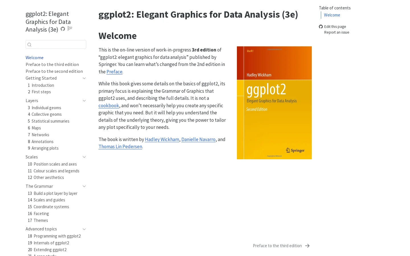 ggplot2: Elegant Graphics for Data Analysis (3e) Homepage screenshot