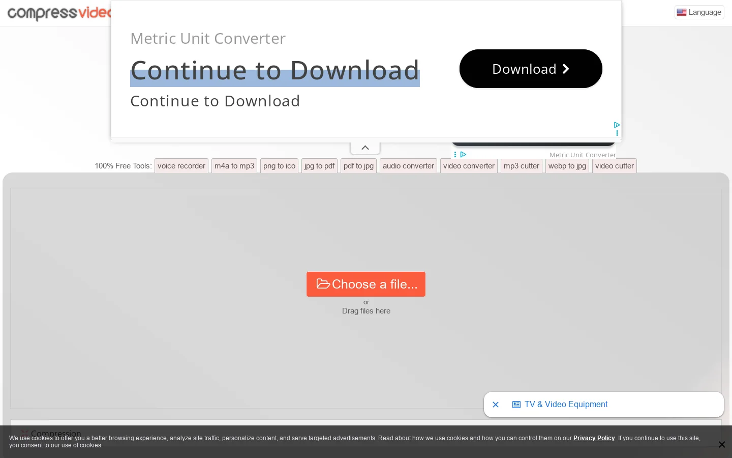 Compress Video Online Homepage screenshot