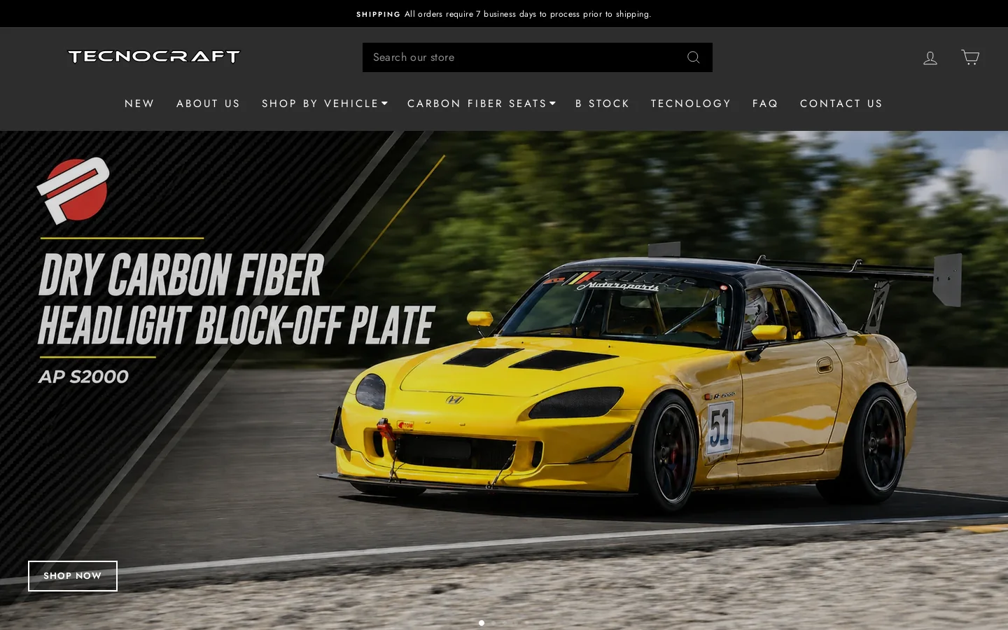 Tecnocraft Composites Homepage screenshot