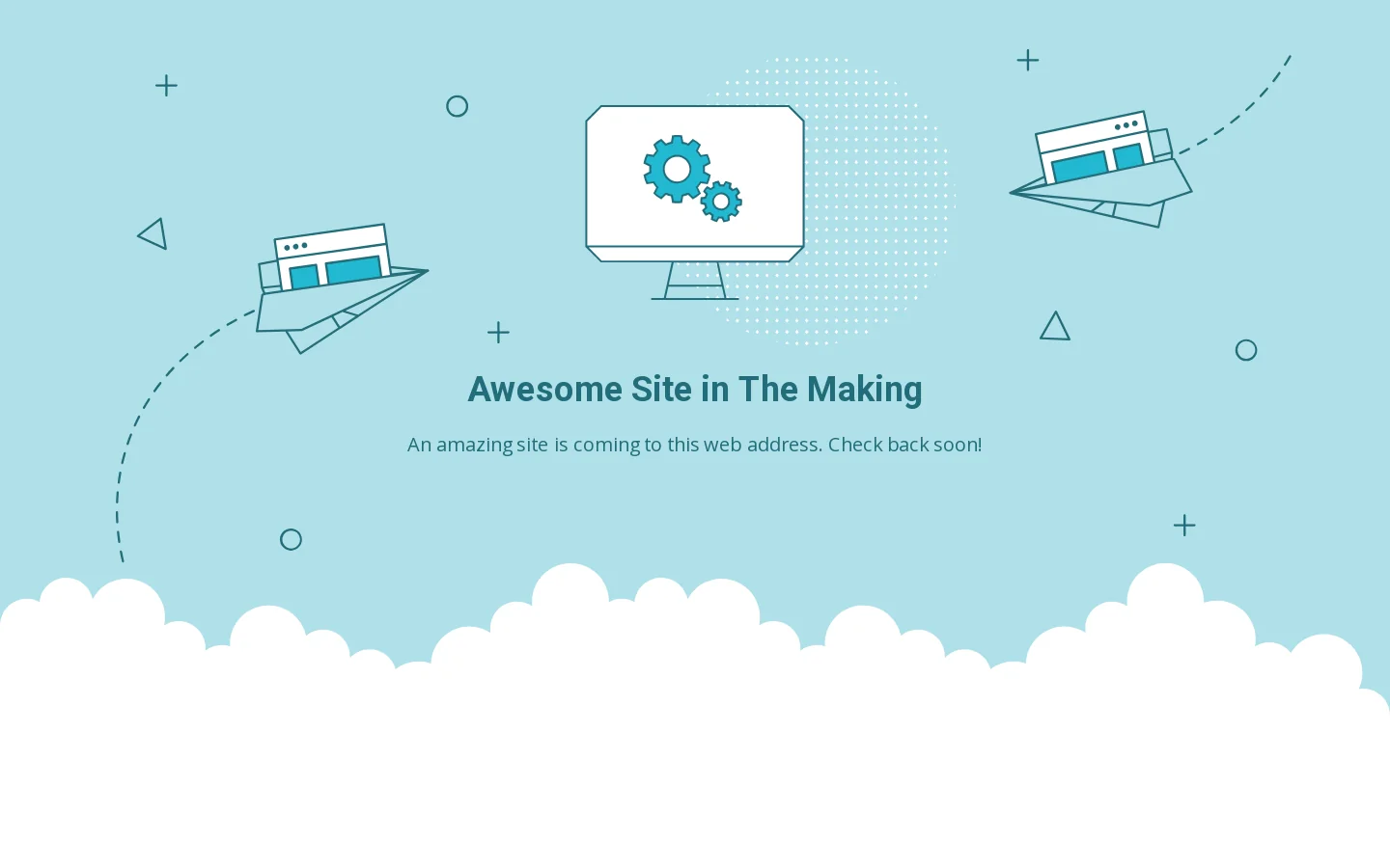 Under construction - Awesome site in the making! Homepage screenshot