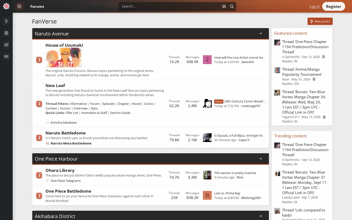 FanVerse Homepage screenshot