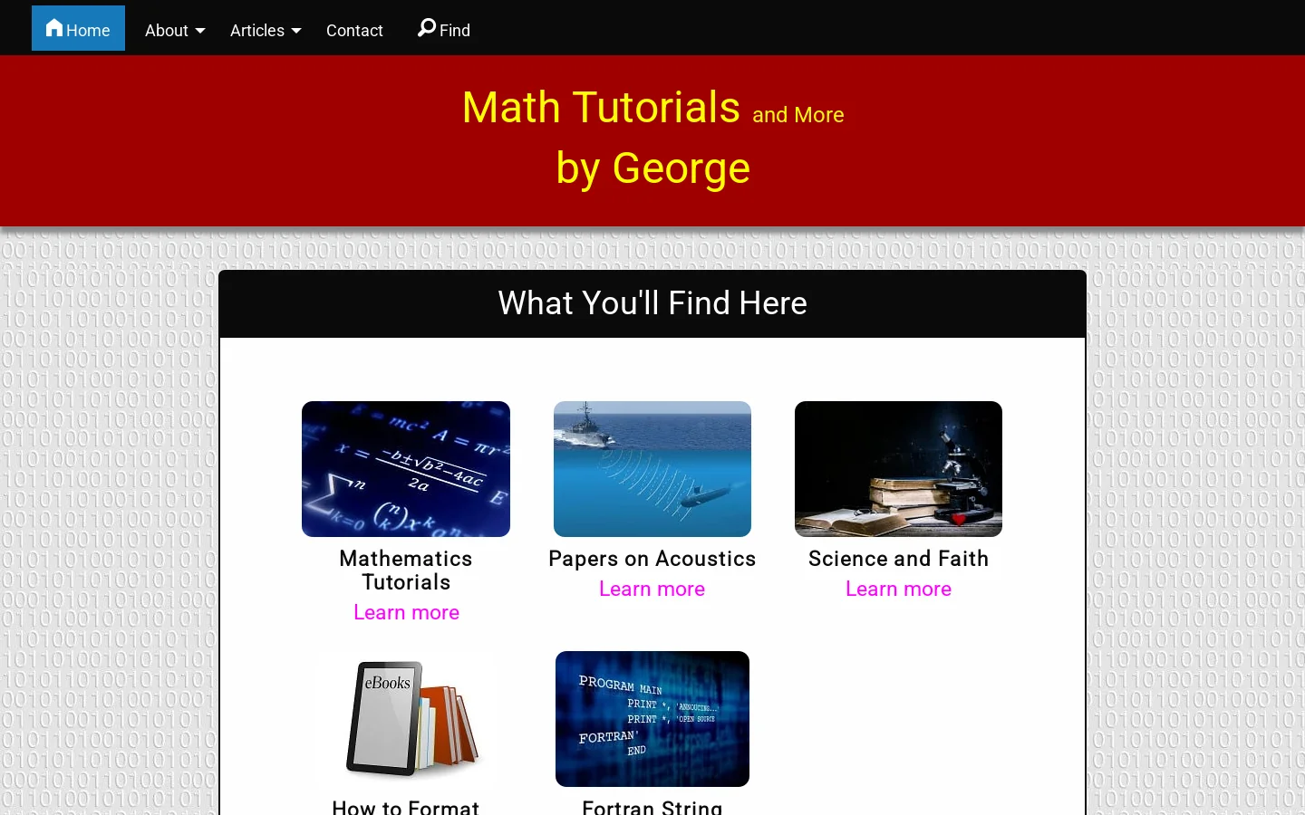 George Home Homepage screenshot