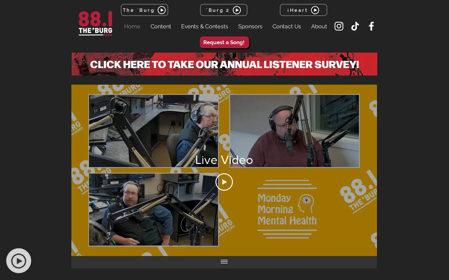 88.1 The 'Burg Homepage screenshot