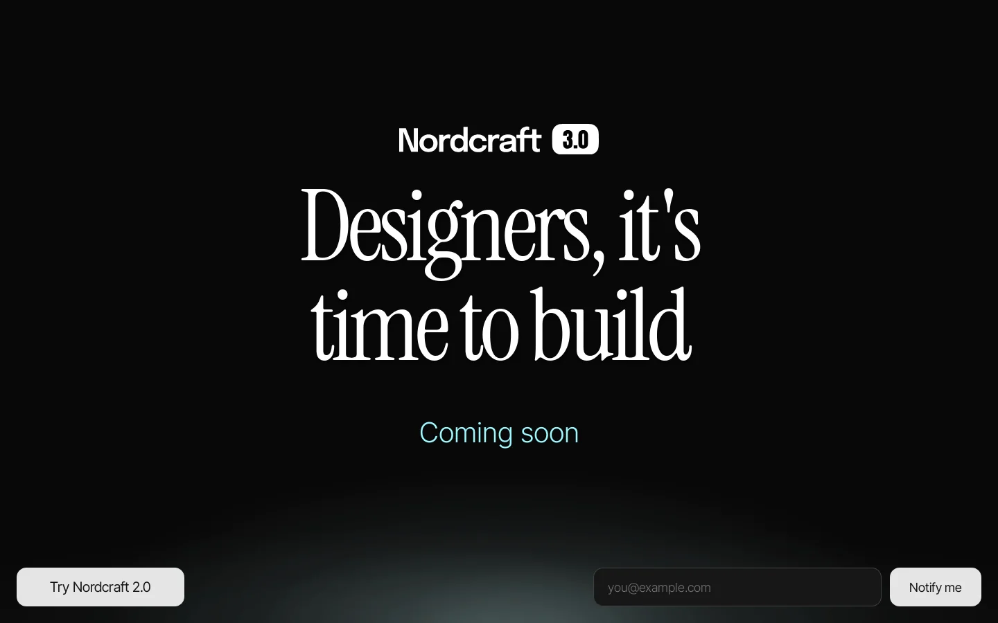 Nordcraft 3.0 Homepage screenshot