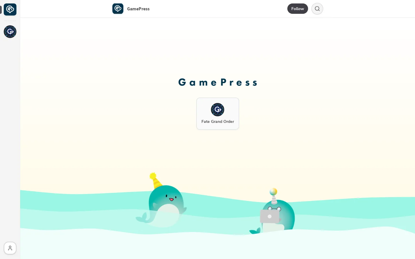 GamePress Homepage screenshot