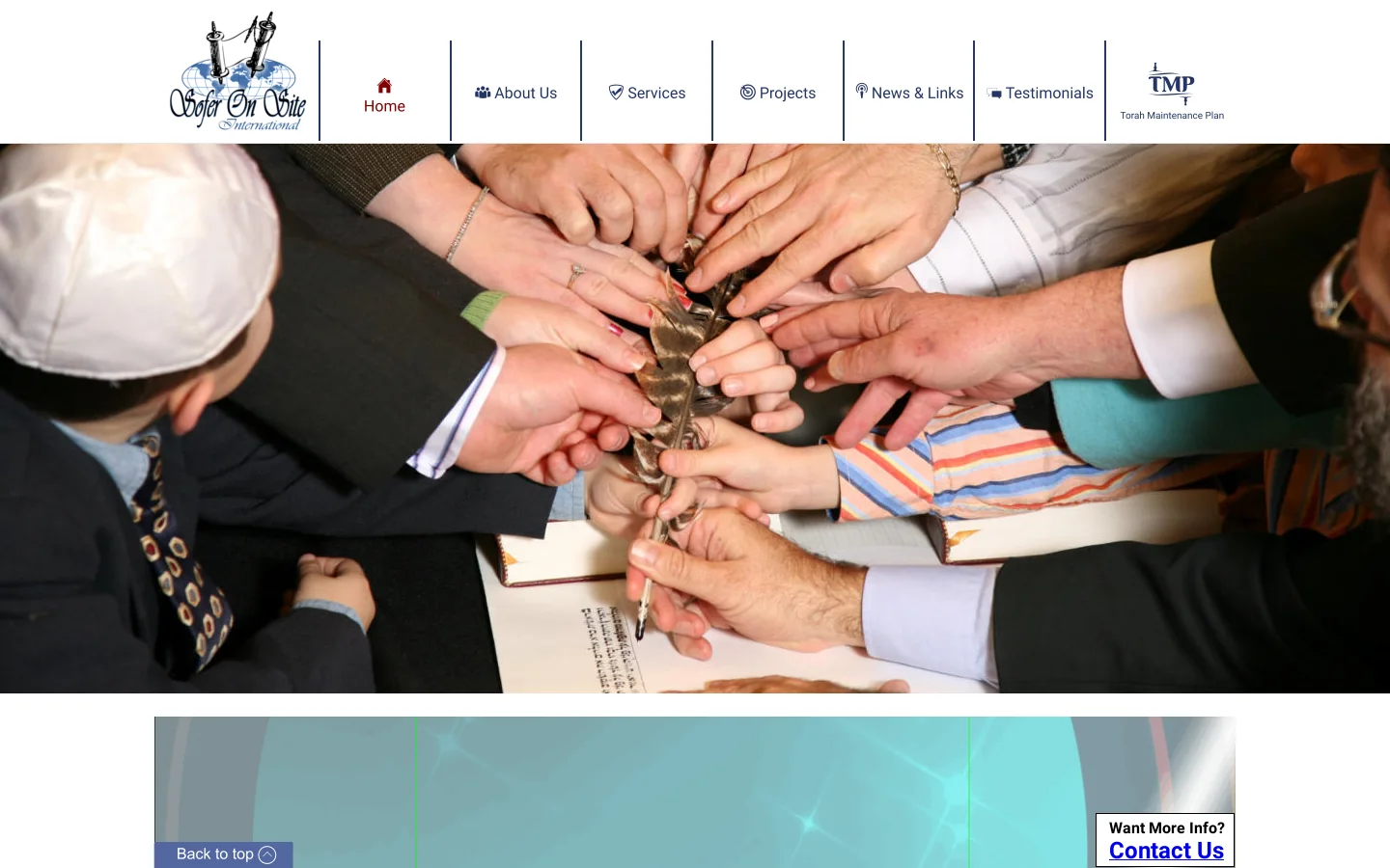 Sofer On Site Homepage screenshot