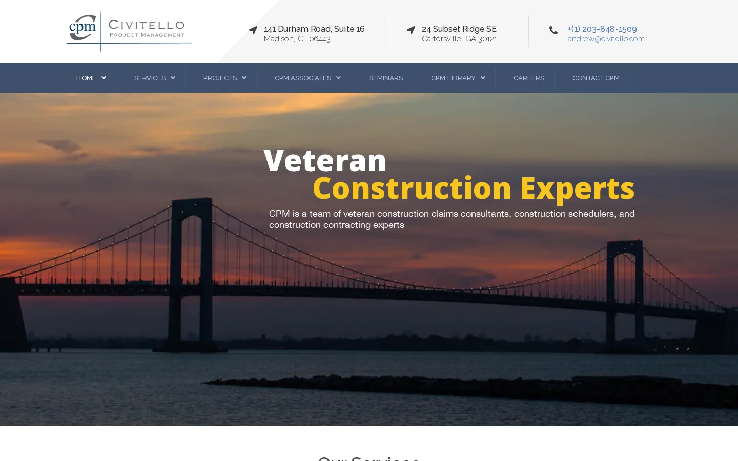 Home - Veteran Construction Experts Homepage screenshot