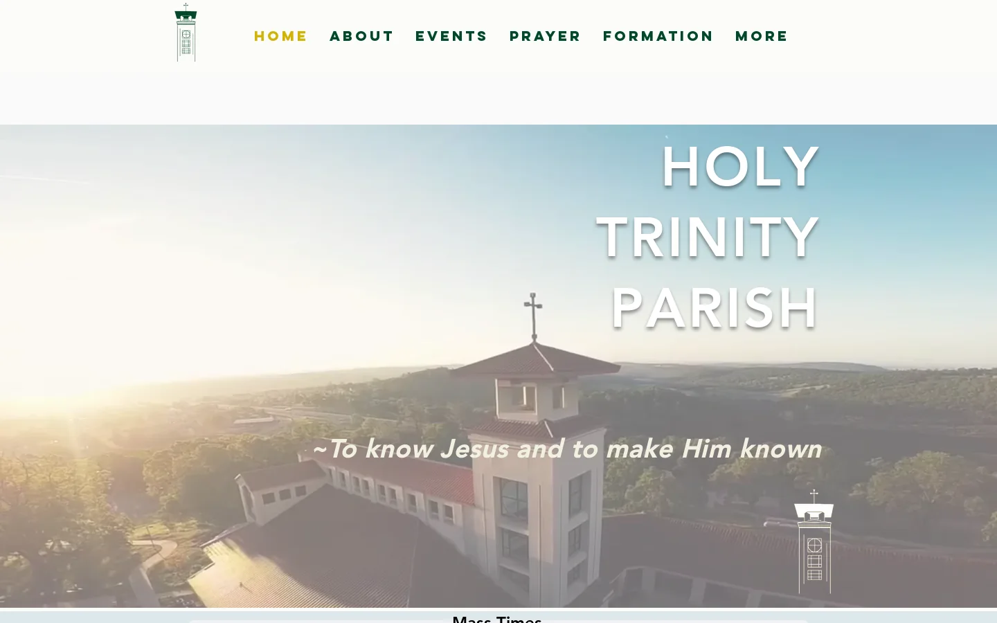 Holy Trinity Parish Homepage screenshot