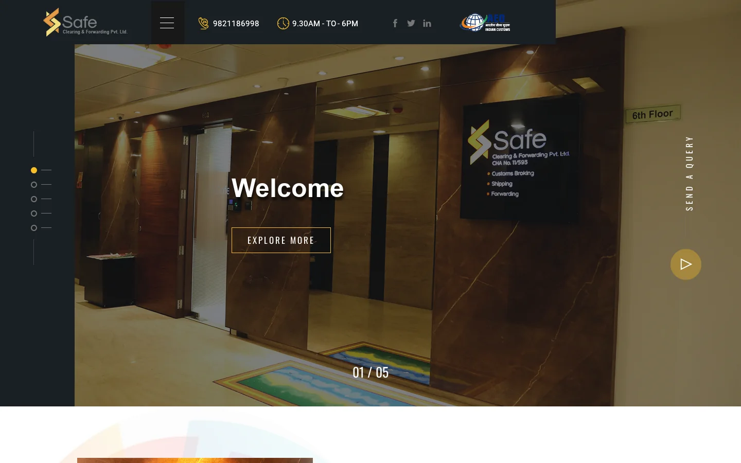 ScafIndia Pvt Ltd Homepage screenshot