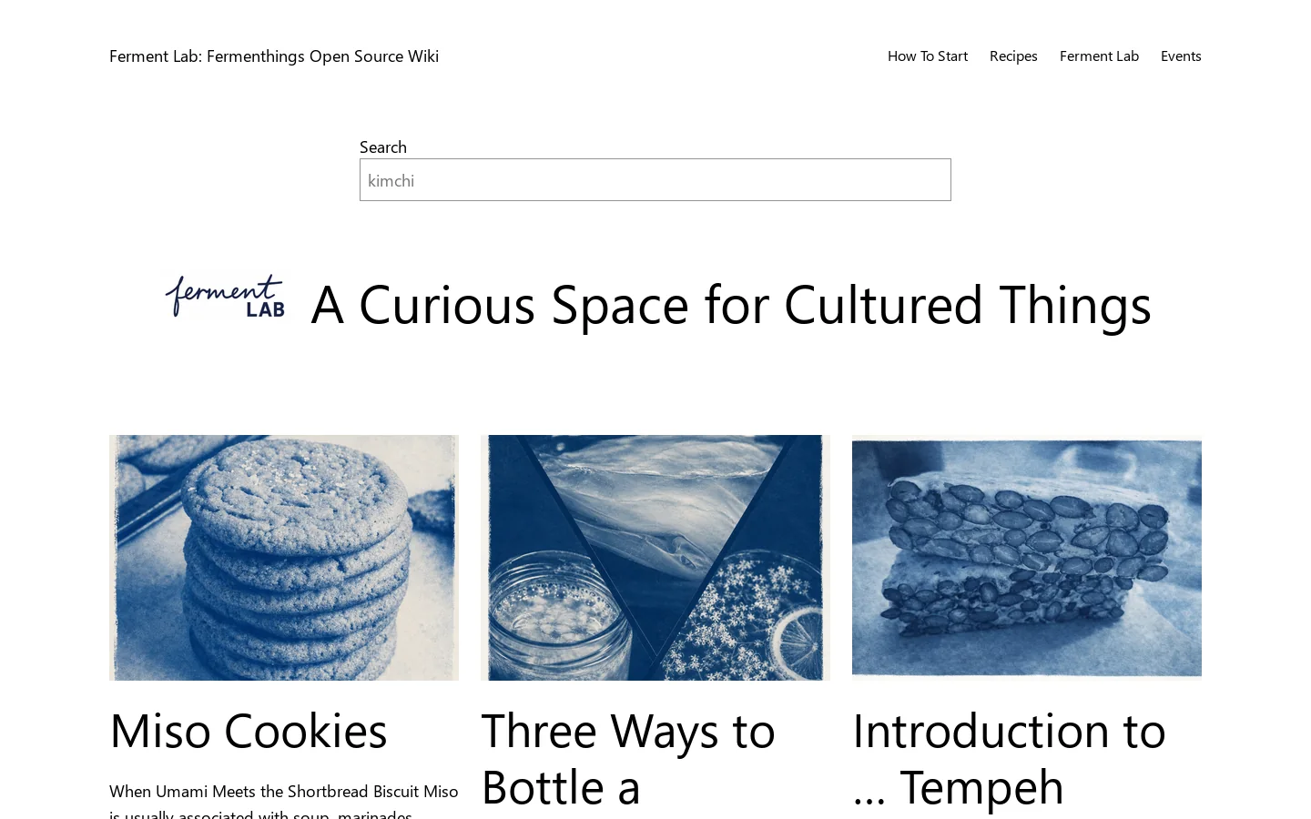 Ferment Lab: Fermenthings Open Source Wiki - A place to learn everything about fermentation Homepage screenshot