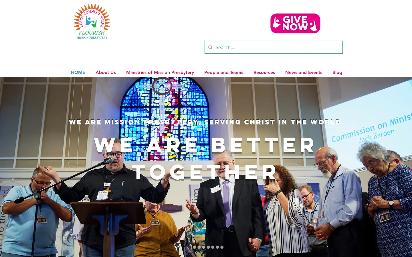 Mission Presbytery Homepage screenshot