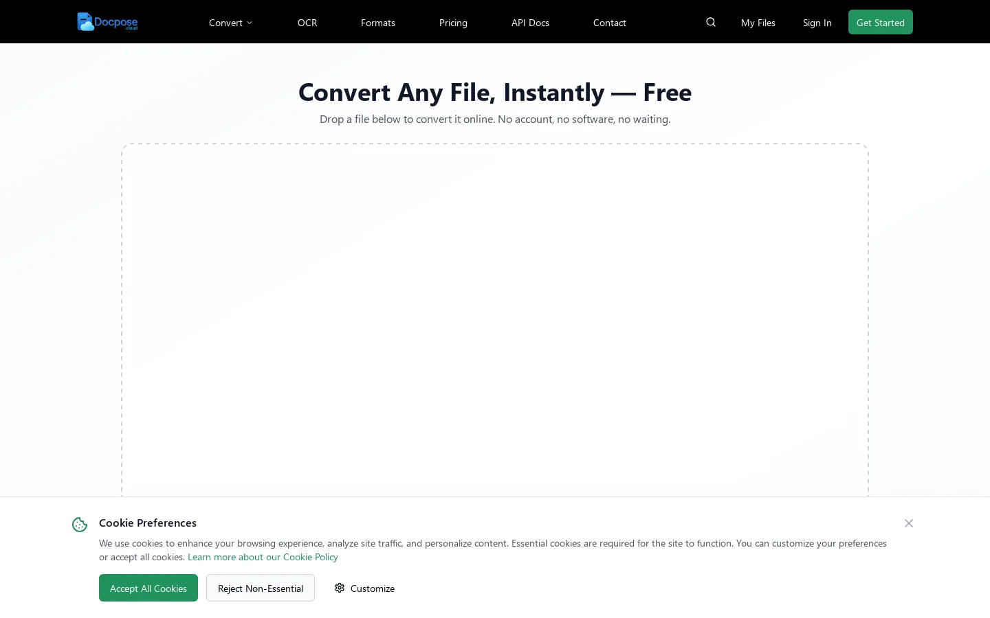 Docpose.cloud Homepage screenshot