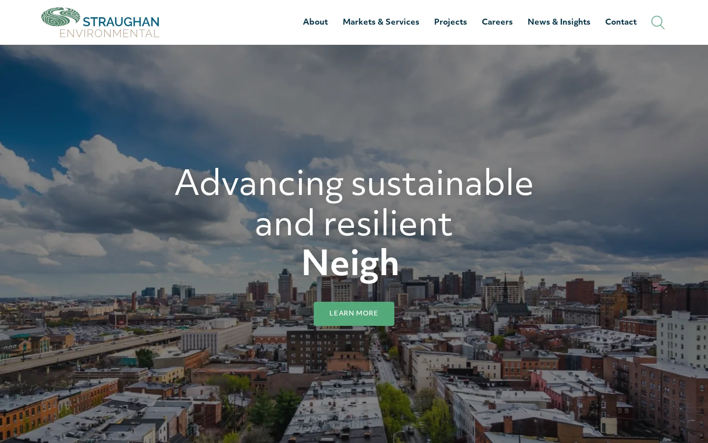 Straughan Environmental, Inc Homepage screenshot