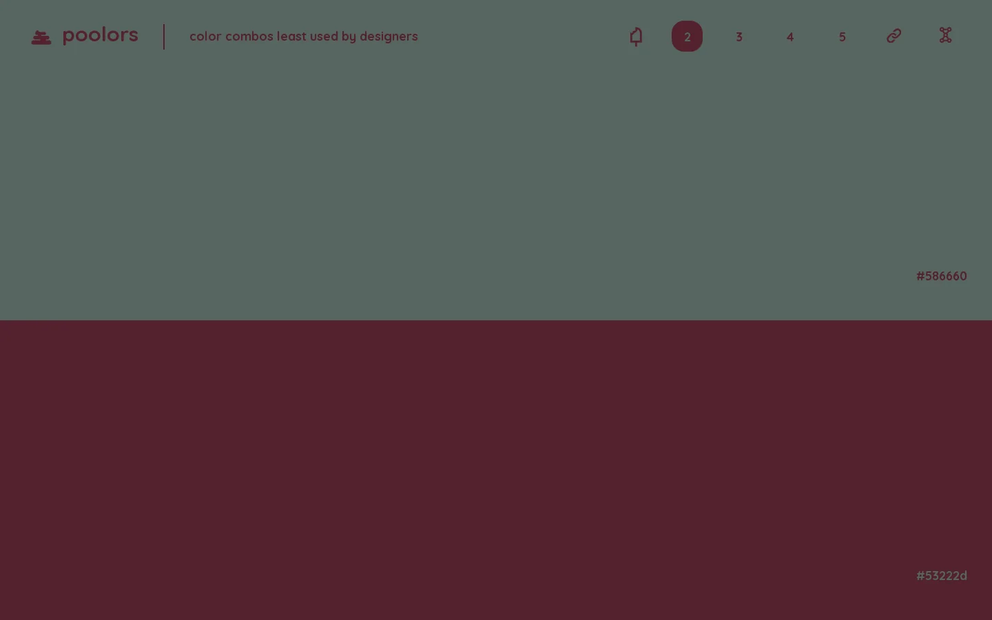 Poolors Homepage screenshot