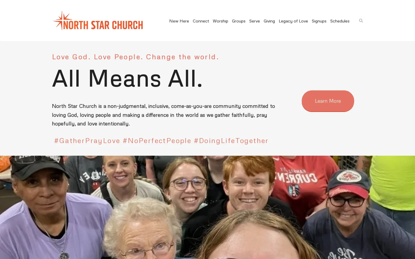North Star Church Homepage screenshot