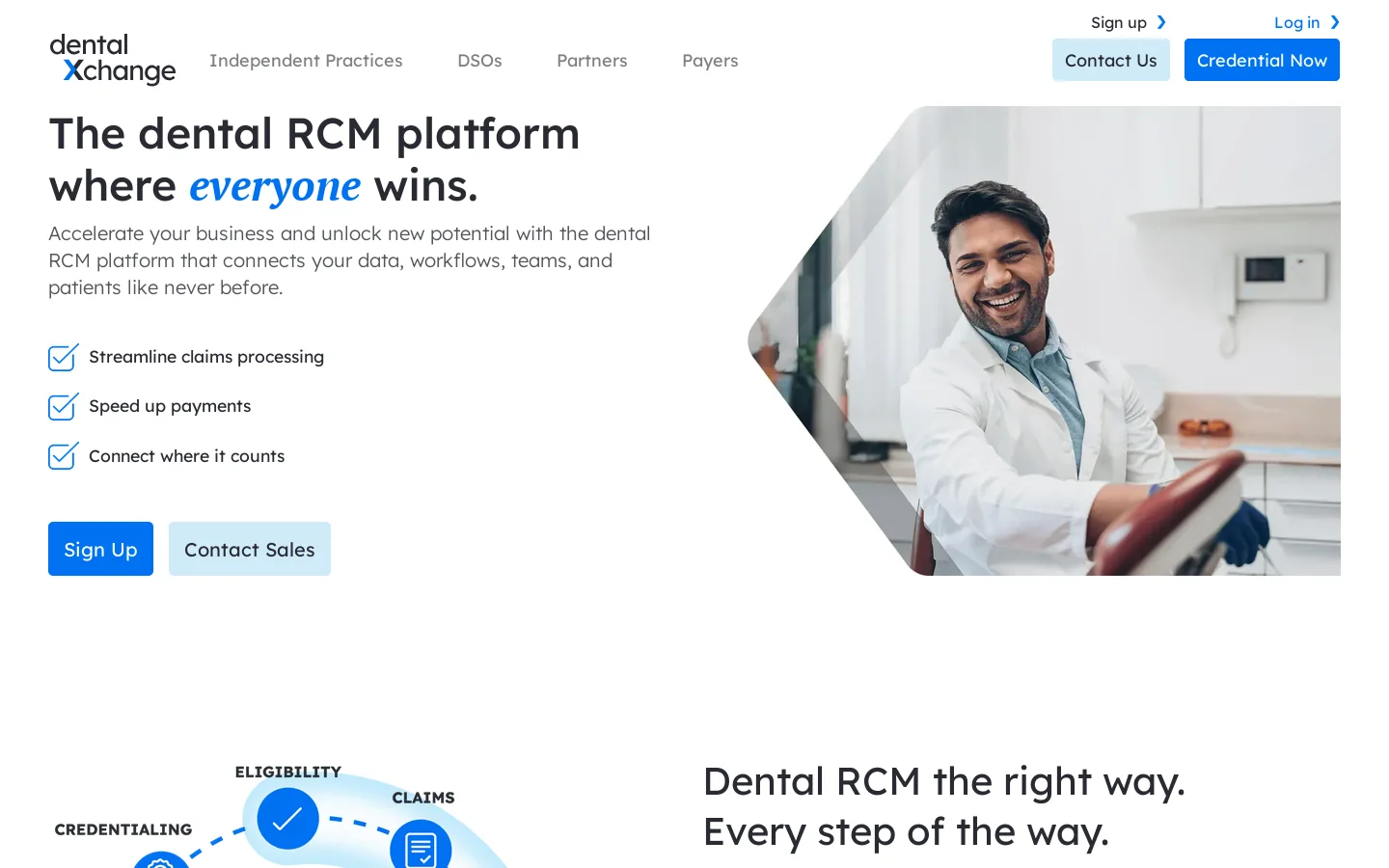 DentalXChange Homepage screenshot